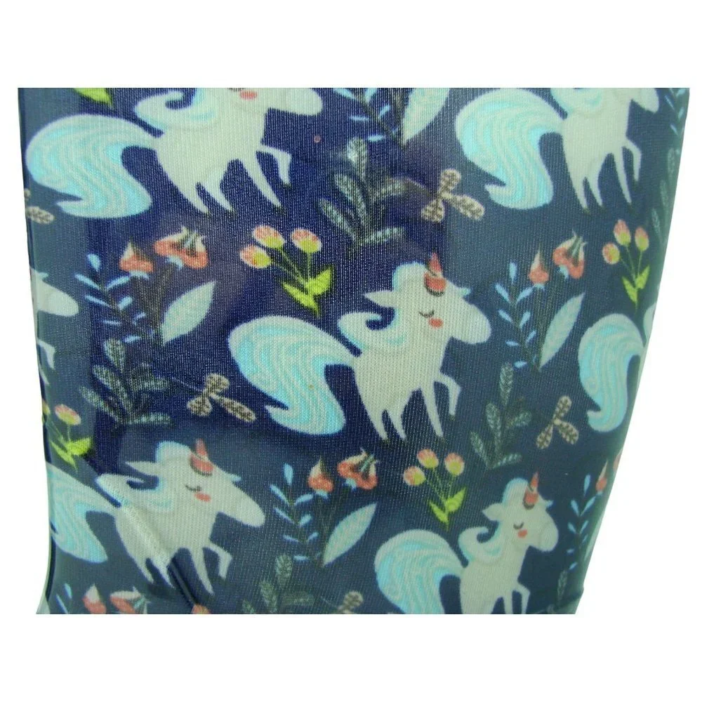 Western Chief Girls Youth Multicolor Unicorn Print Pull On Rain Boots Size 13/1
